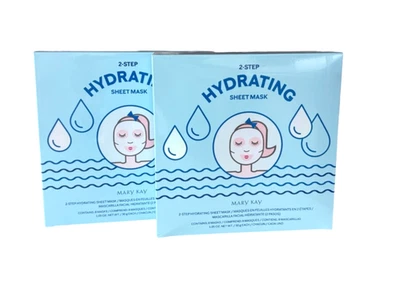 MARY KAY 水力护罩 2 步面部护理全新未拆封盒 [2 包] — 第 1/3 张图片