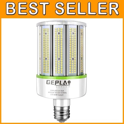 Energy Efficient 300W LED Corn Bulb, 42,000 Lumen, E39 Base - Image 1 of 4