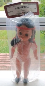 Muñeca india nativa americana de plástico artesanal de fibra 13" hobby artesanal #3045 nueva de stock - Imagen 1 de 6