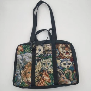 Hergestellt in den USA Tier Applikation Gobelin Beuteltasche Tasche 14x12 Zoll - Bild 1 von 19