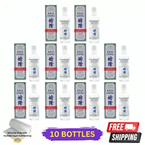 10 X Aceite medicinal Kwan Loong con mentol y aceite de eucalipto 15 ml - Imagen 1 de 7