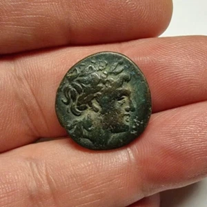 Ancien Adaeus, roi de Macédoine, vers 200 av. J.-C. ; AE 22 - Photo 1/2