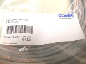 NUOVO CON SCATOLA CONEC 43-10191 5 PIN 4 CONDIZIONI M12 X 1 CAVO SENSORE ANGOLO / ATTUATORE P2497 - Foto 1 di 4
