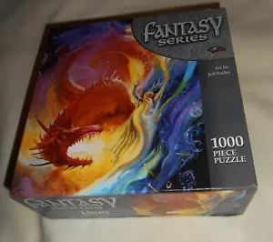 Jeff Easley 2003 Fantasy Wizard & Dragon 1000 Puzzle counted 1008 (photos) READ - Picture 1 of 21