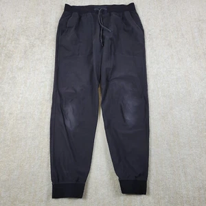 Lululemon ABC Jogger Mens L 32x30 Black Warpstreme Elastic Waist Drawstrings - Picture 1 of 13