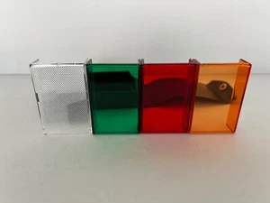 Colored filter set for hot shoe camera flash (4 colors and a wide angle diffuser - Picture 1 of 3