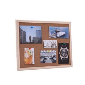Wall Mounted Bulletin Board Framed Notice Board Cork Board Tiles - Picture 1 of 11