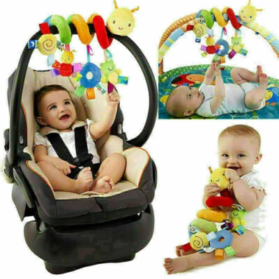 MARKENLOS 50cm Kinderwagenkette Baby Mobile Plüsch Spielzeug Wagenkette Spiral Geschenk DE