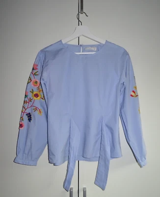 ZARA Bluse, Baumwolle, Stickerei, 164, für Mädchen, 13-14 - Bild 1 von 4