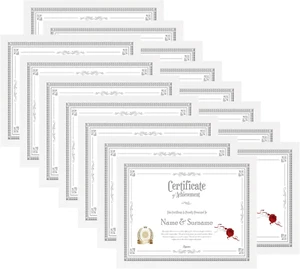 8.5 x 11 Picture Frame Set of 15, White Photo Frames 8.5 by 11 for Certificate D - Picture 1 of 7