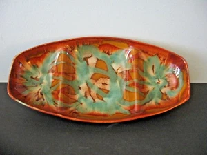 Vintage Mid Century Dryden 3-teilige Schale braun grün/blau weiß Servierschale - Bild 1 von 7