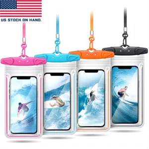4PCS Waterproof Pouch Touchscreen Dry Bag Case Cell Phone Cover Pack Swimming - Picture 1 of 10