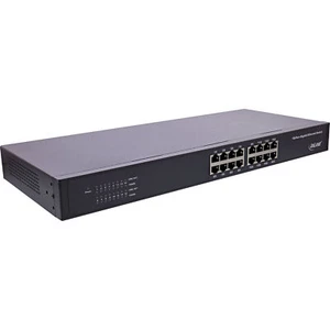 InLine® Gigabit Netzwerk Switch 16-Port, 1Gb/s, 19" 1HE, lüfterlos - Bild 1 von 1