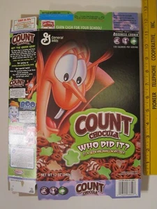 Caja de cereales vacía GENERAL MILLS 2004 COUNT CHOCULA ¿Quién lo hizo? Z6B16 - Imagen 1 de 2