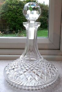 WATERFORD CRYSTAL ALANA SHIPS DECANTER - IMPERFECT