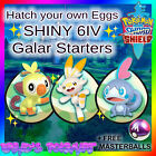 POKEMON SWORD and SHIELD ✨SHINY✨ 6IV Galar Starters! Hatch your own +Masterballs