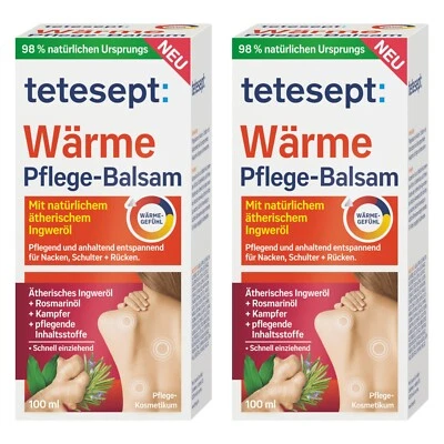 tetesept Wärme Pflege-Balsam – Wärmende Pflege für Nacken,Schulter-Rücken 2xpack - Bild 1 von 4