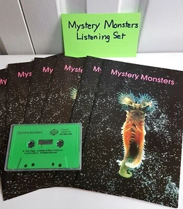 Mystery Monsters Educational Set for 6 Students Literacy Program Cassette + Bks - Imagen 1 de 5