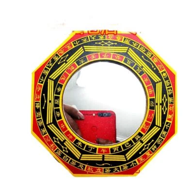 Espejo plano de madera Bagua de melocotón está hecho de melocotones 13,5 cm Foto 1 de 4