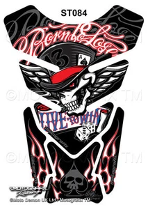 ST084 , MOTOGRAFIX - Tankpad , Tankprotektor , Born to lose , Streetfighter - Bild 1 von 1