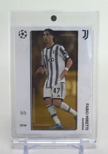 2022 Topps Total Football Gold #CC10 Fabio Miretti 5/5 Juventus - Picture 1 of 8