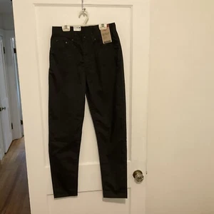 Levis HIGH WAISTED MOM JEANS DAMEN SCHWARZ TWILL GRÖSSE 27 X 30 NEU MIT ETIKETT - Bild 1 von 10