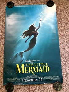 PÓSTER DE LA PELÍCULA THE LITTLE MERMAID (1989) ORIGINAL ADVANCE R-1997 ENROLLADO 2 CARAS - Imagen 1 de 2