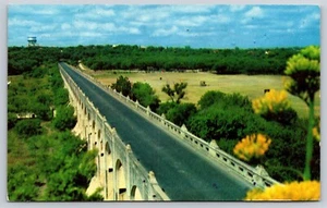 Postcard Olmos Dam San Antonio Texas 1959 - Picture 1 of 2