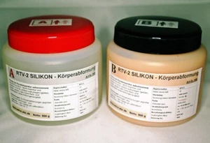 Silikon MB15, RTV-2, Körperabformung Härte15 °Abformmasse Formen Body Double 1kg - Bild 1 von 3