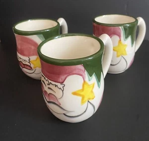 Set 3 tazze VICKI CARROLL ceramica "TIS THE SEASON" design Natale/Vacanze - Foto 1 di 8