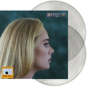 ADELE LP x 2 30 Heavyweight CLEAR VINYL ALBUM 2021 Thirty Easy On Me SEALED in - Bild 1 von 7