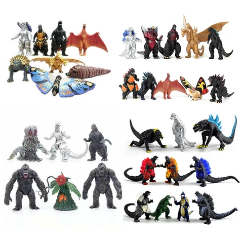 Godzilla King of the Monster Dragon Action Figure Set Statue Toys Gift Cover