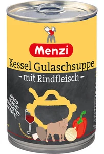 Menzi Kessel Goulash Con Carne Bovina Ungarische Art - Foto 1 di 1