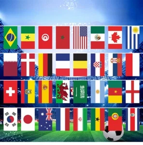 50FT XL Flags of the World Banner Bunting Multi Nations Fabric Flags 2025 - Picture 1 of 7