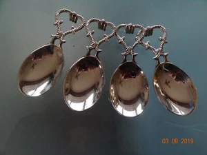 Cucchiaio/cucchiaio da antipasto elegante da sogno color argento-oro, 4 pezzi - Foto 1 di 11