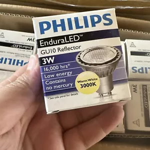 9 PACK PHILIPS EnduraLED 3W 120V MR16 GU10 Soft White Light Bulb - Picture 1 of 7