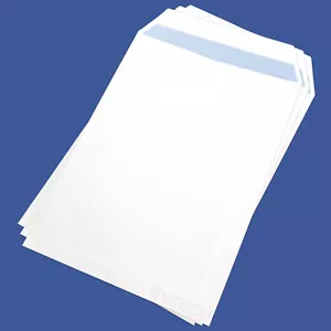  25 x C4 Plain White Self Seal Envelopes 90GSM Opaque Office 324 x 229mm Pack A4 - Picture 1 of 4