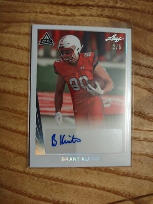 2021 Leaf Memories Brant Kuithe SILVER AUTO 2/5 UTAH UTES - Image 1 of 2