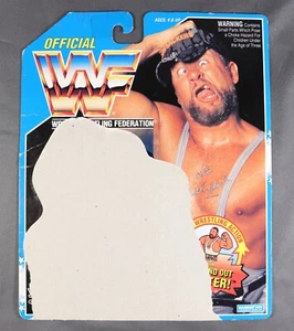 1994 Hasbro WWF Wrestling Series 10 Dark Blue BUSHWHACKER LUKE Card Back ONLY - Picture 1 of 2