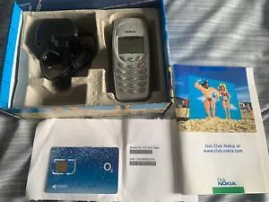 Nokia 3410 - srebrny (O2) telefon komórkowy z kartą SIM i ładowarką - nieużywany - Zdjęcie 1 z 7