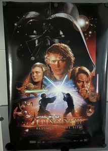 "Póster de la película La venganza de los sith 2005 DS 27""x40"" Star Wars Episodio III original" - Imagen 1 de 12