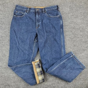 Duluth Trading Ballroom Flannel-Lined Jeans Men's 38x32 Relaxed Fit Denim Blue - Picture 1 of 7