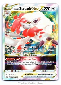 Hisuian Zoroark VSTAR SWSH298 - SWSH Black Star Promo - Pokemon Card - Near Mint - Foto 1 di 2