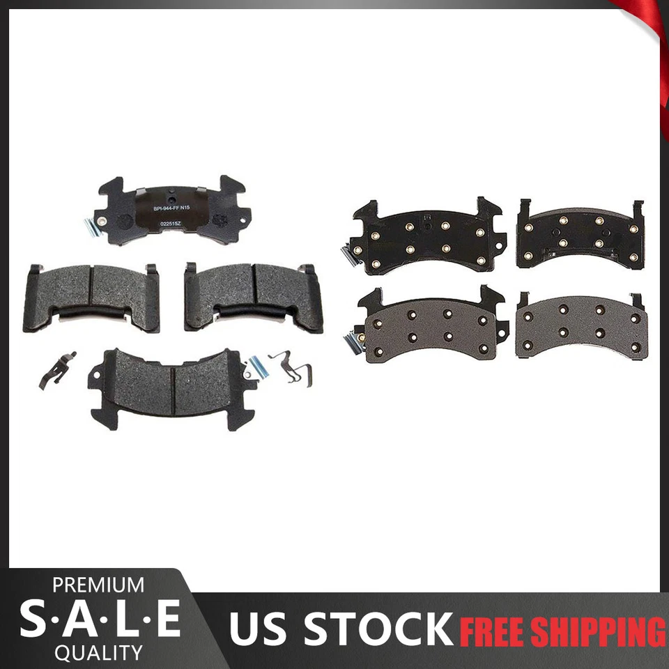 For 1985 1984 1983 1982 Buick Riviera Front & Rear R-Line Metallic Brake Pads - Image 1 of 4