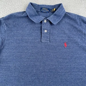 Polo Ralph Lauren Polo Shirt Mens XL Classic Fit Short Sleeve Red Pony Heather - Picture 1 of 11