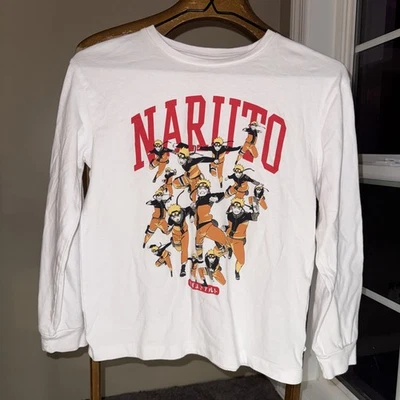 Camiseta gráfica Naruto de Gap para niños grande/10 blanca manga larga Foto 1 de 2