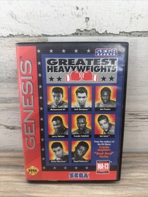 Boxing Greatest Heavyweights Sega Genesis Game CIB Complete In Box Rare