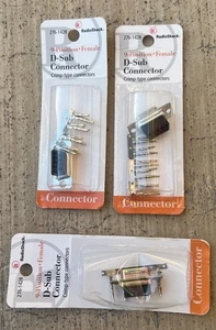 2+ Radio Shack D-Sub Connector Crimp-Type 9 Position Female 276-1428 - Picture 1 of 5