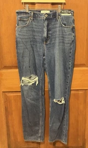 Abercrombie & Fitch The Ankle Straight Ultra High Rise Ankle Womens Size 31 NWT - Picture 1 of 6