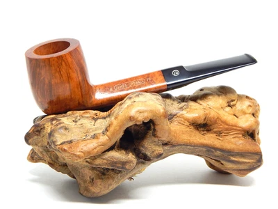 PIPA DE BILLAR JAMES UPSHALL SIN FUMAR "P" GRANO DE LLAMA FH CAÑA DE DIAMANTE Foto 1 de 4